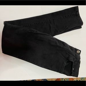 Boys black wash denim jeans